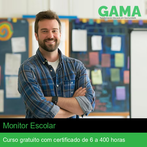 Curso Grátis de Monitor Escolar com Certificado | Gama Cursos